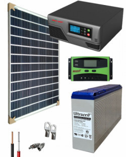 Kit Panel Solar 300W 12V 1000Whdia